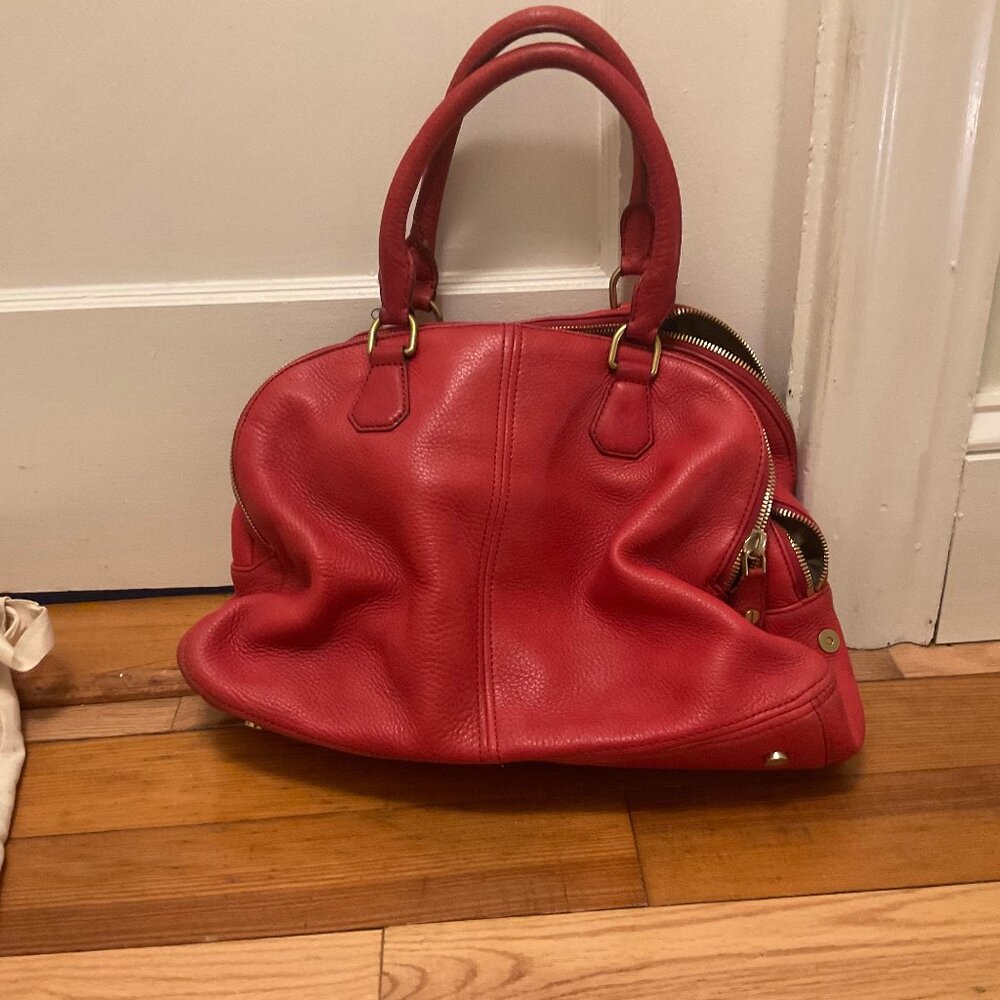 ***NEW***J. CREW BIENNIAL SATCHEL LARGE RED